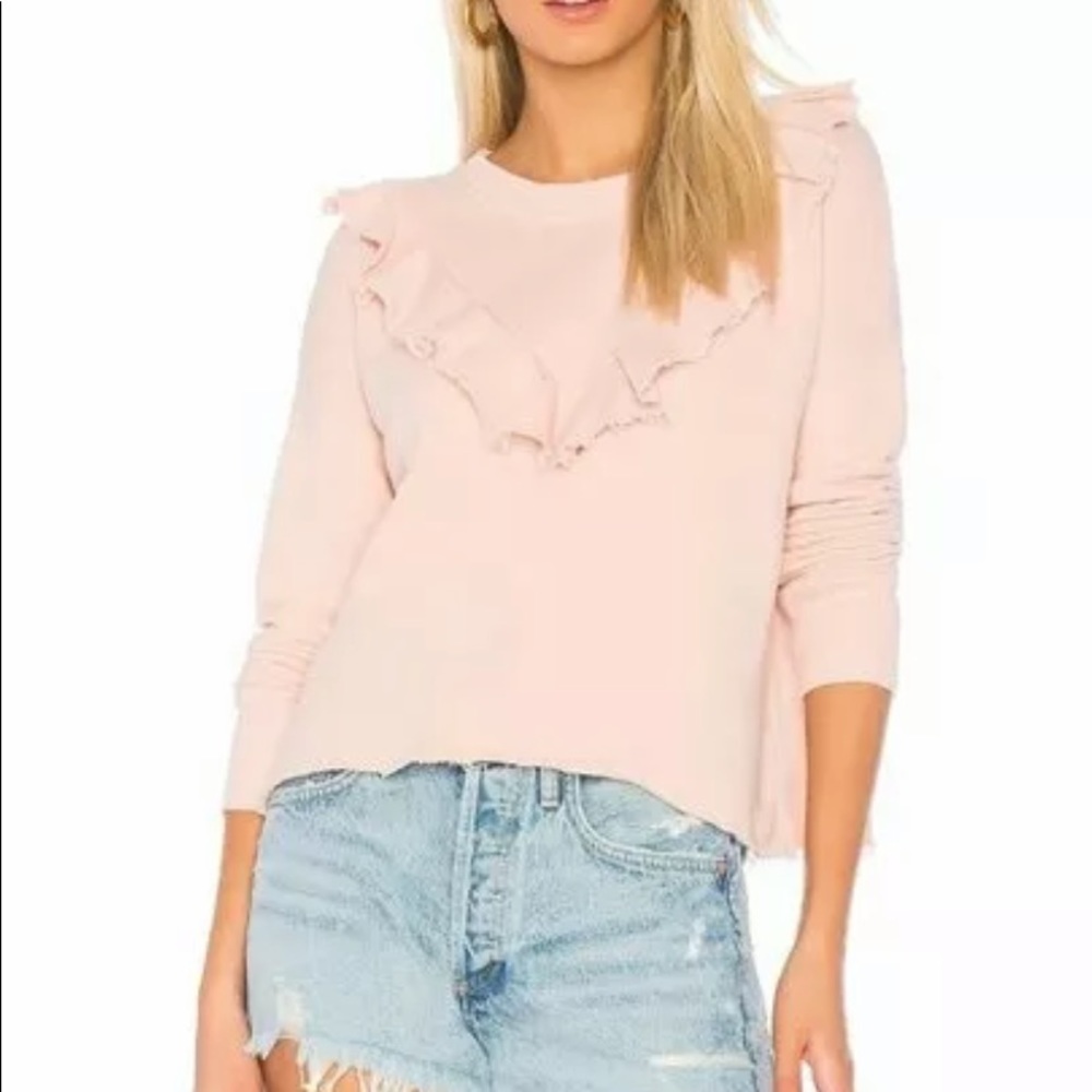 FREE PEOPLE OOH LA RUFFLE PULLOVER